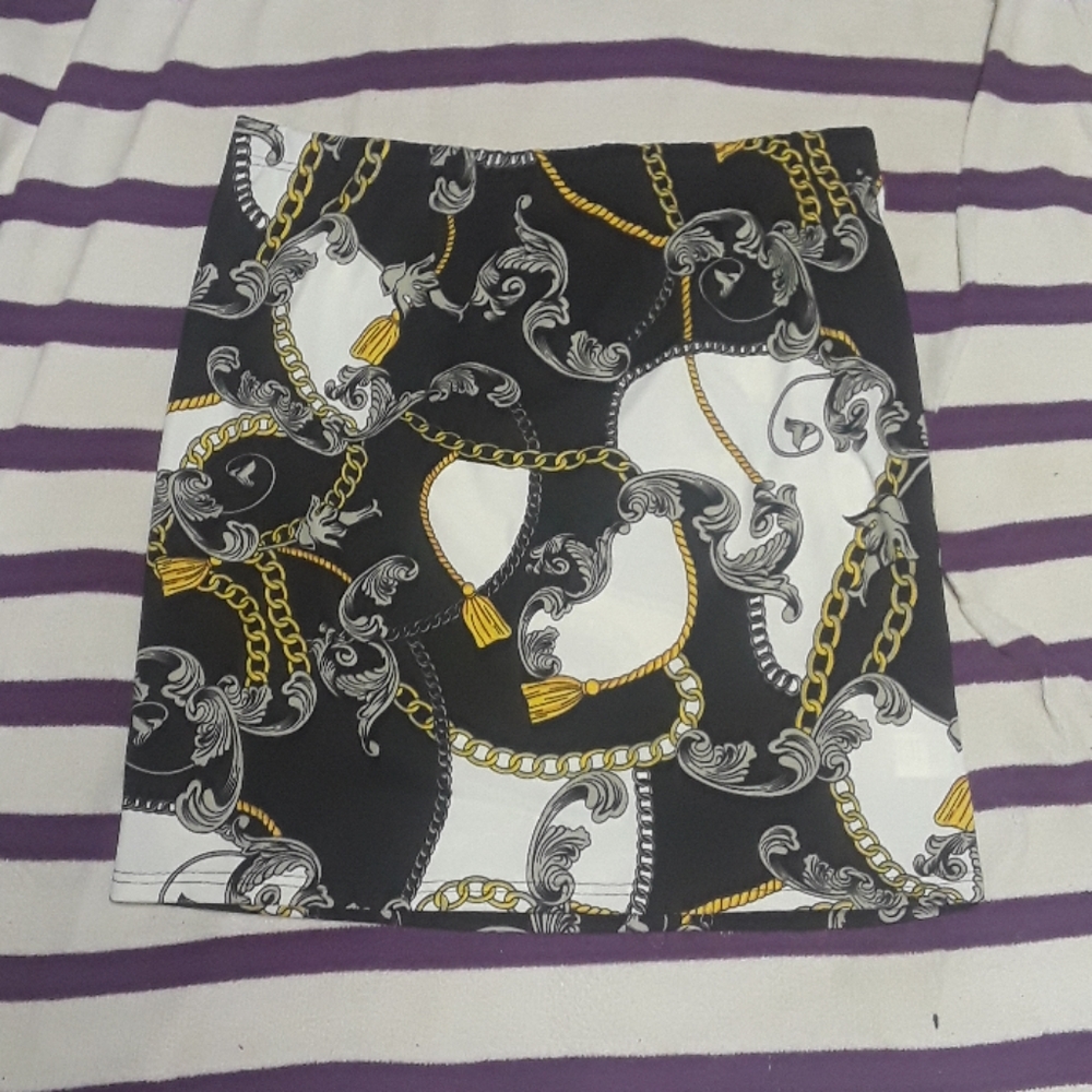 Gold chain skirt